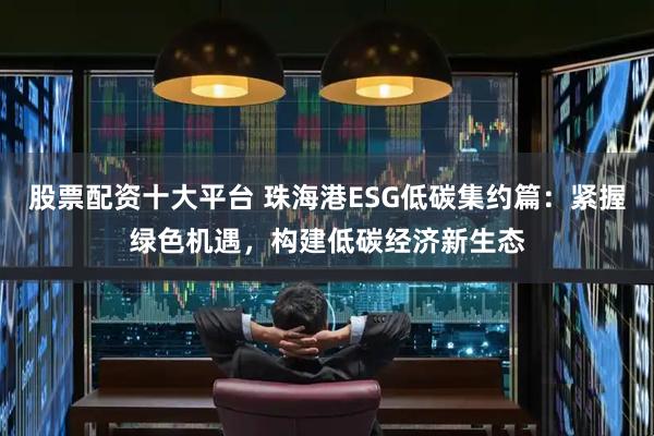 股票配资十大平台 珠海港ESG低碳集约篇：紧握绿色机遇，构建低碳经济新生态