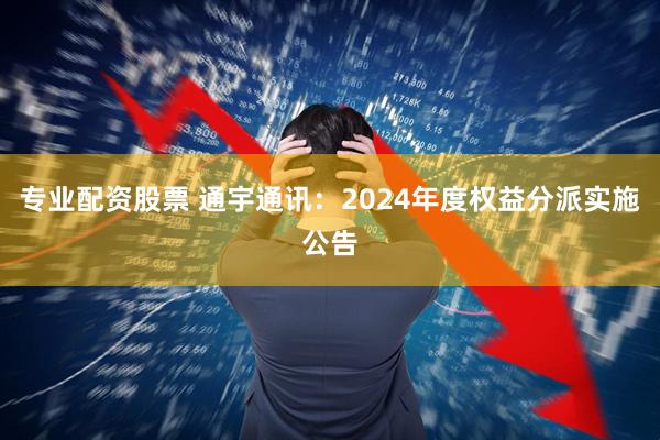 专业配资股票 通宇通讯：2024年度权益分派实施公告