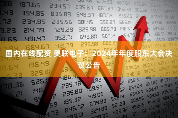 国内在线配资 奥联电子：2024年年度股东大会决议公告